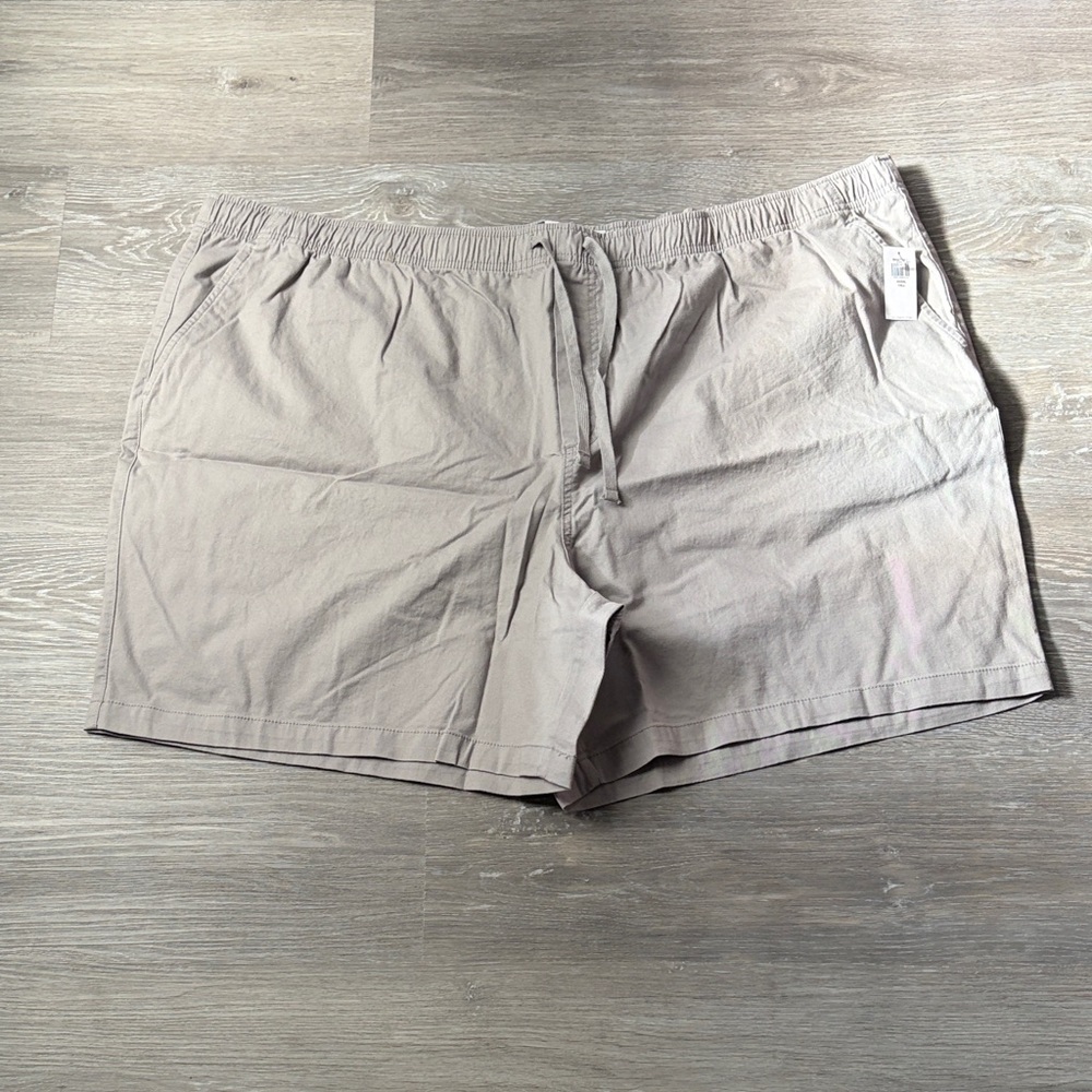Old Navy Men's Twill Jogger Shorts with Elastic Waist and Drawstring, Size 4XLT